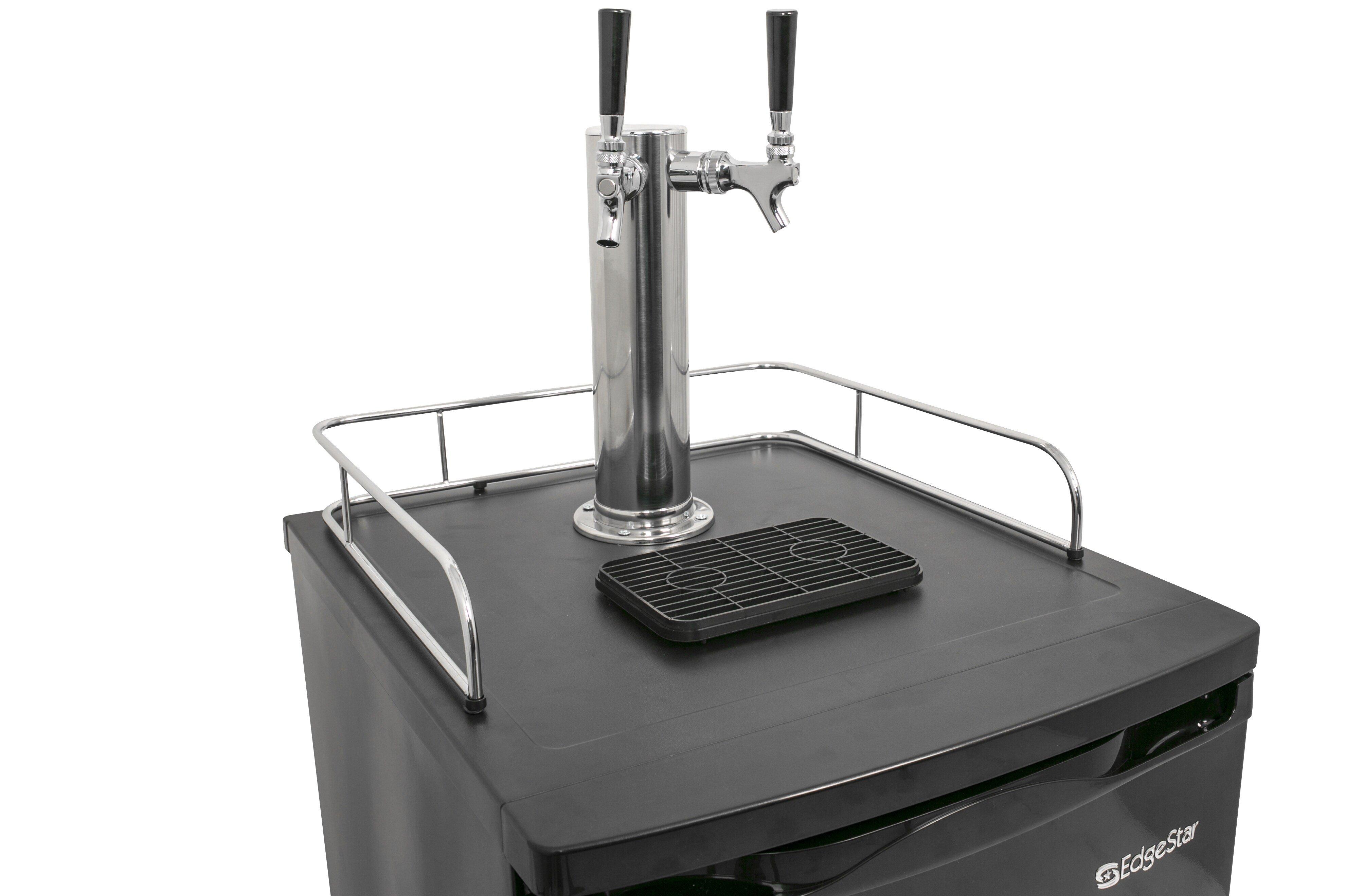 Edgestar Stainless Steel 20-3/16 in. Dual Tap Beer Dispenser 