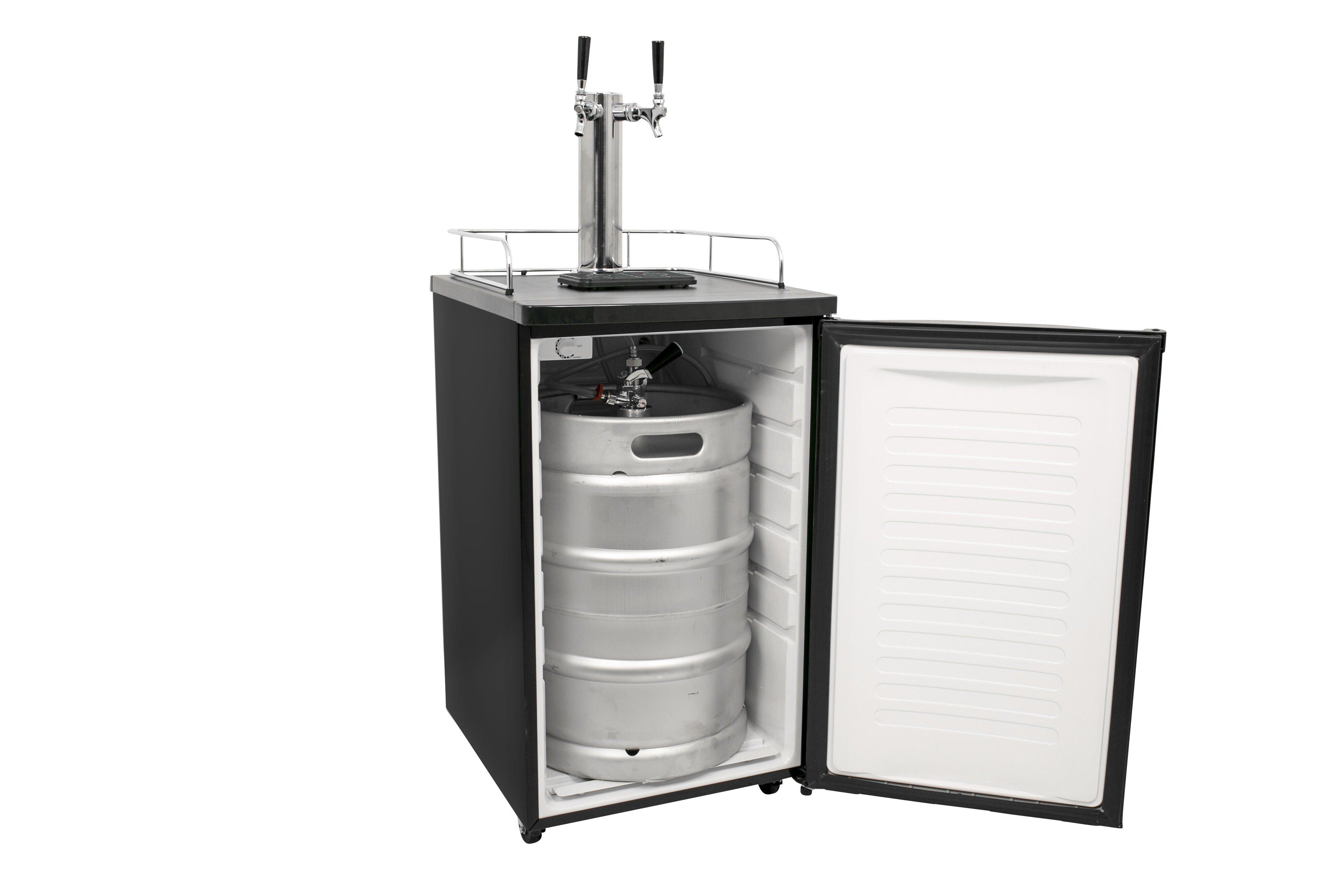 Edgestar Stainless Steel 20-3/16 in. Dual Tap Beer Dispenser 