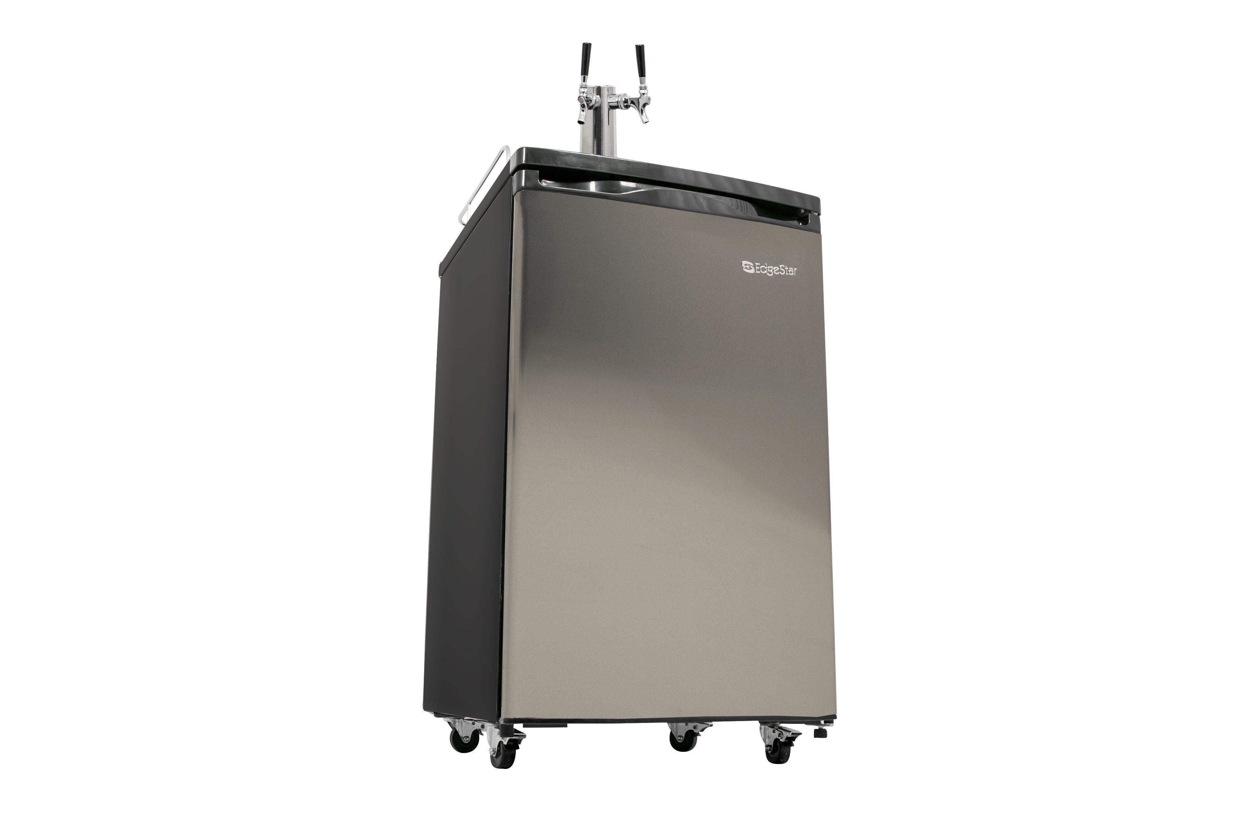 Edgestar Stainless Steel 20-3/16 in. Dual Tap Beer Dispenser 