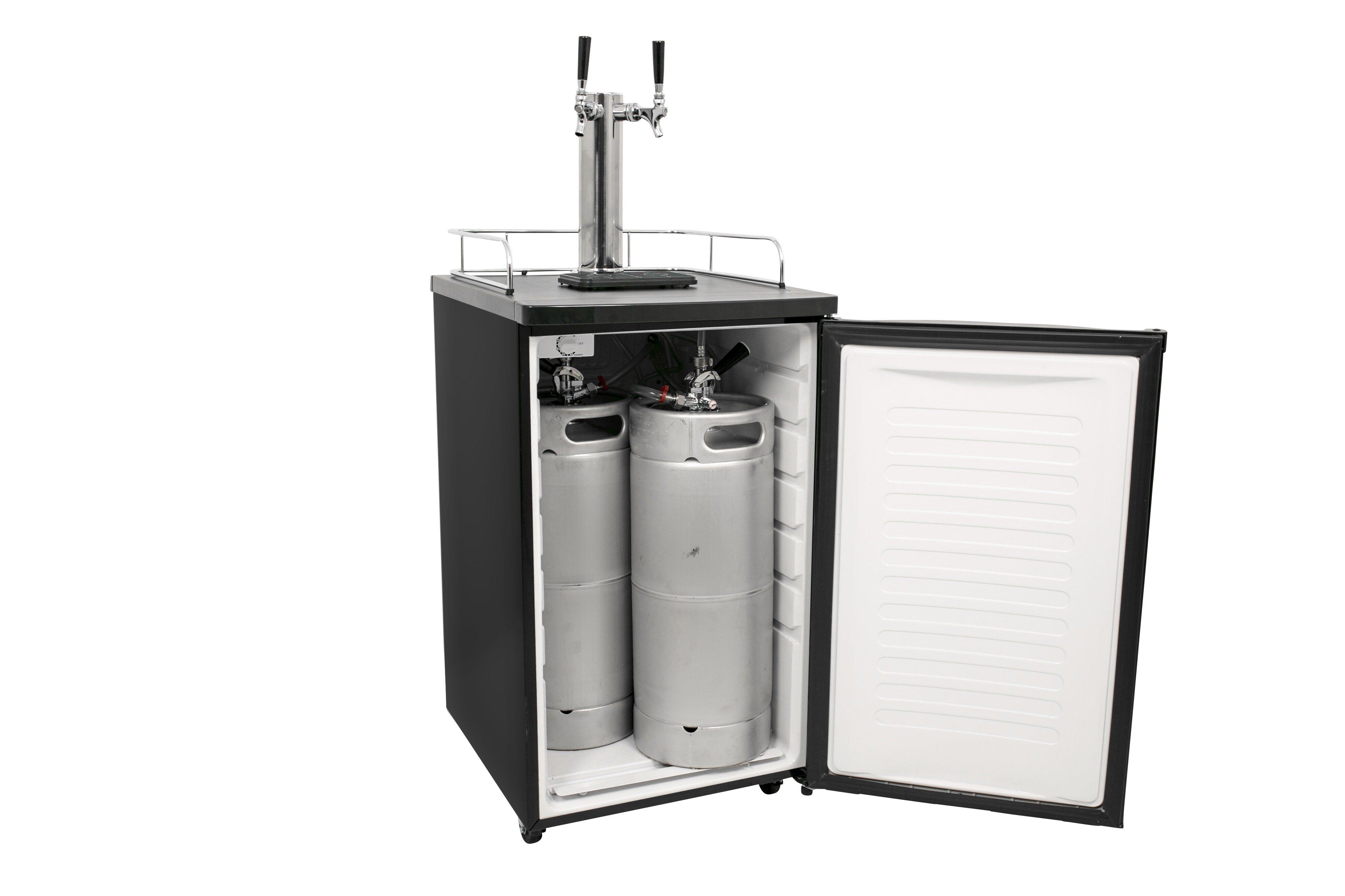Edgestar Stainless Steel 20-3/16 in. Dual Tap Beer Dispenser 