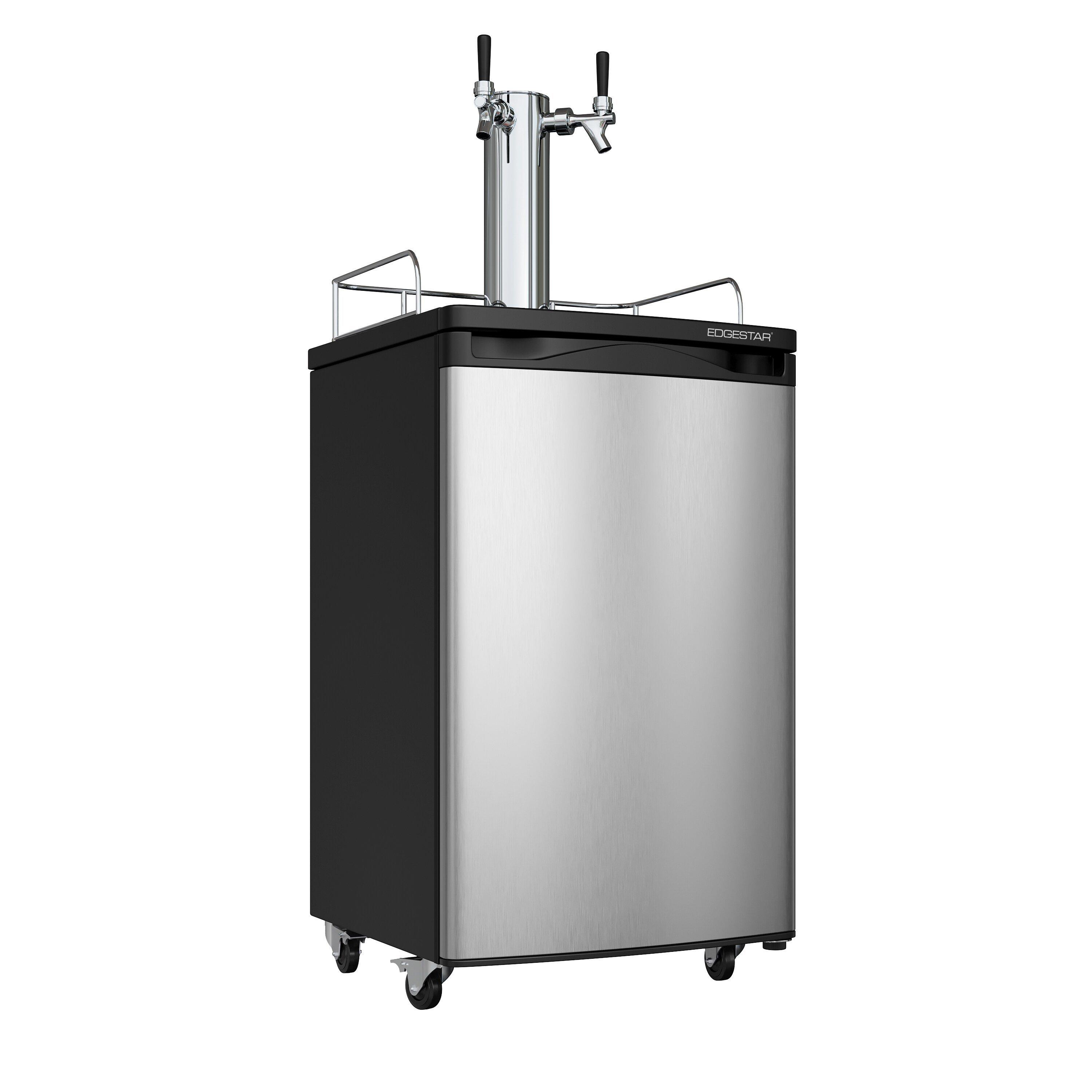 Edgestar Stainless Steel 20-3/16 in. Dual Tap Beer Dispenser 
