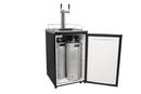 Edgestar Black 20-3/16 in. Dual Tap Beer Dispenser 