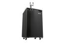 Edgestar Black 20-3/16 in. Dual Tap Beer Dispenser 