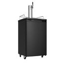 Edgestar Black 20-3/16 in. Single Tap Beer Dispenser 