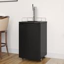Edgestar Black 20-3/16 in. Single Tap Beer Dispenser 