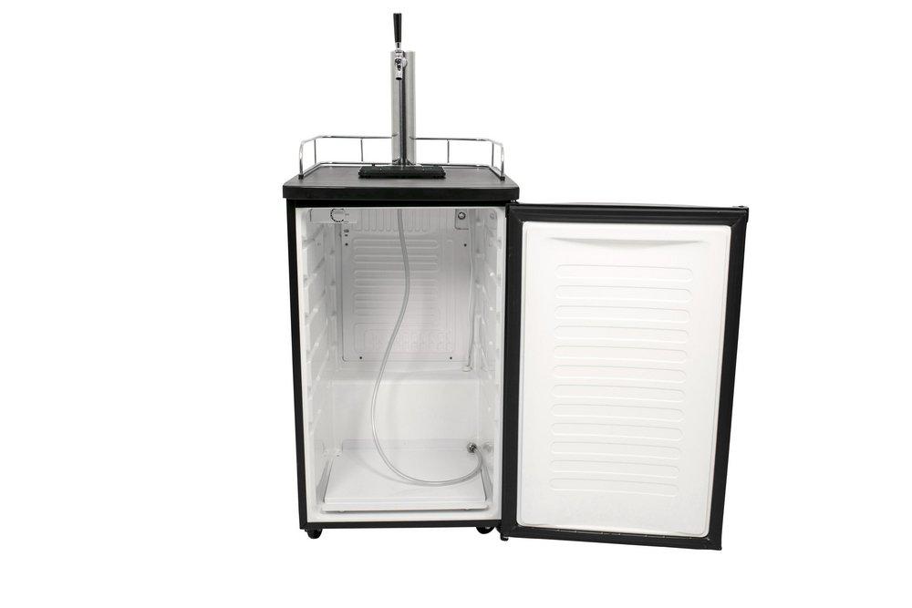 Edgestar Black 20-3/16 in. Single Tap Beer Dispenser 