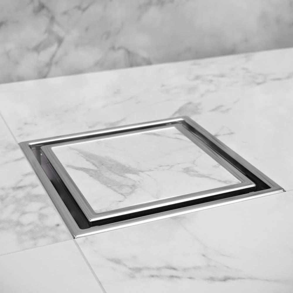 QM USA Corp Stainless Steel 2 in. Plastic Shower Drain 