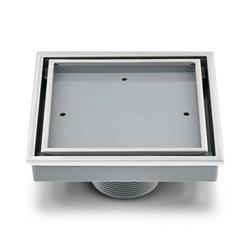 2 in. Plastic Shower Drain in Stainless Steel