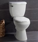 Miseno White 1.28 gpf Round Floor Mount Two Piece Toilet 