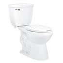 Miseno White 1.28 gpf Round Floor Mount Two Piece Toilet 