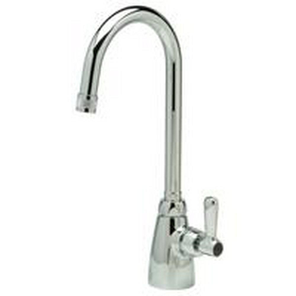 Zurn Chrome Plated Single Handle Lever Deck Mount Lab Faucet 