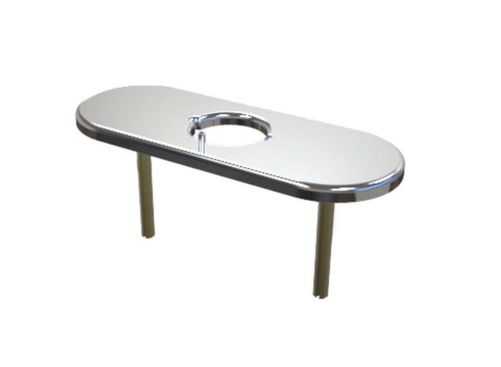 Delta Faucet Matte Black 4 in. Cover Plate 