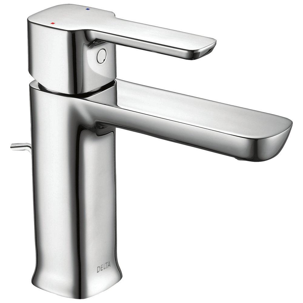 Delta Faucet Chrome Single Handle Vessel Filler Bathroom Sink Faucet 