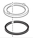Delta Faucet Matte Black Trim Ring and Gasket 