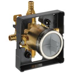 1/2 in PEX Crimp Connection Universal Rough-In Valve Body with Stops
