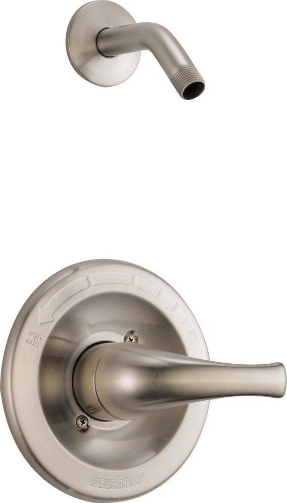 Peerless&reg; Brushed Nickel Single Handle Single Shower Faucet Trim Only 