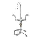 T&S Brass Polished Chrome SINGLE HOLE DECK MOUNT MIXING FAUCET QT ETERNAS SWIVEL GOOSENECK 1.5 GPM VR AERATOR 