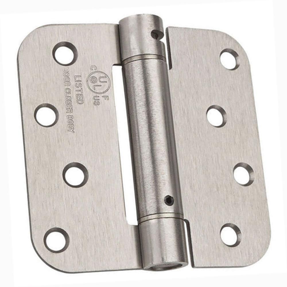 Pamex Satin Nickel Corner Spring Hinge 