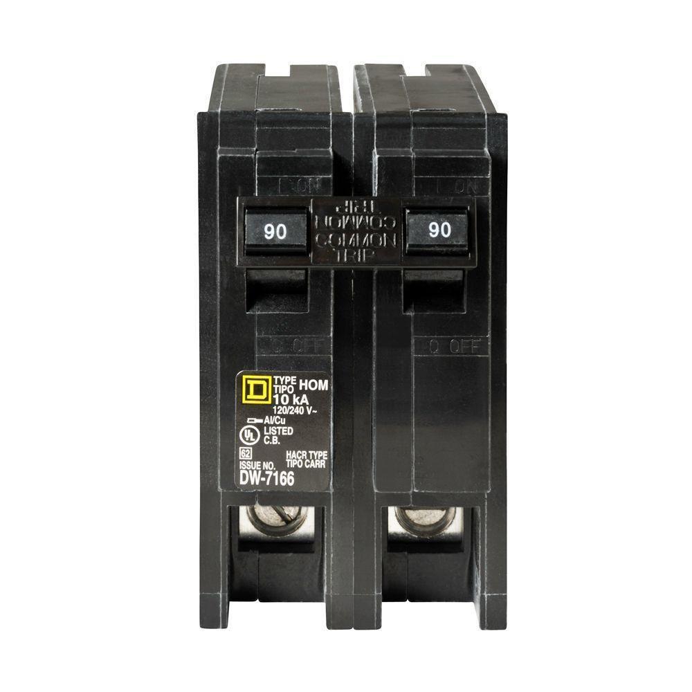 Square D Company 120/240V 2-Pole Miniature Circuit Breaker 