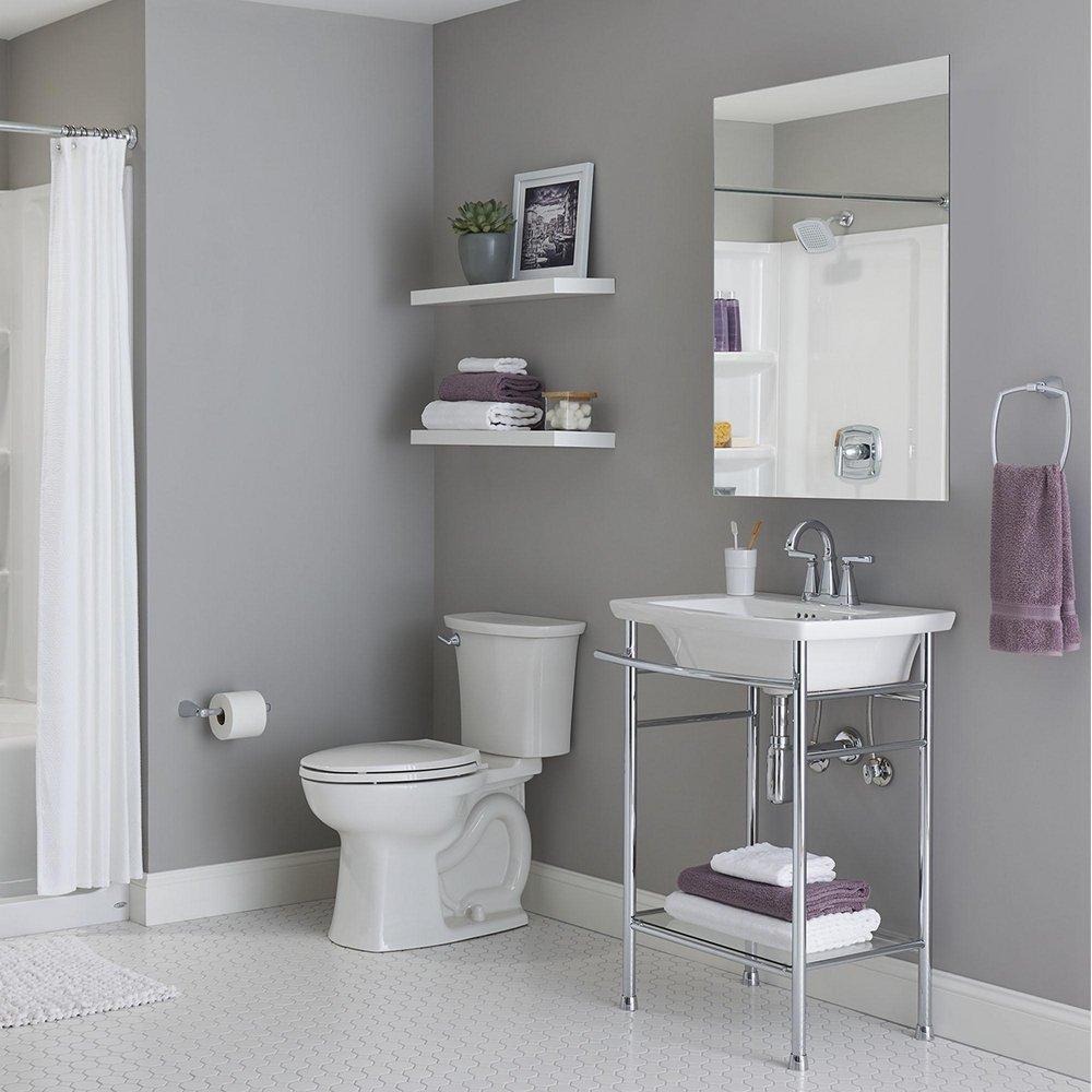 American Standard Polished Chrome Rectangular Closed Towel Ring 