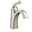 Single Handle Monoblock Bathroom Sink Faucet in Brushed Nickel