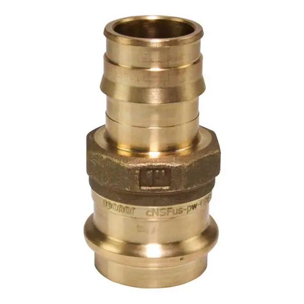 Uponor Brass PEX Expansion x Copper Press Adapter 