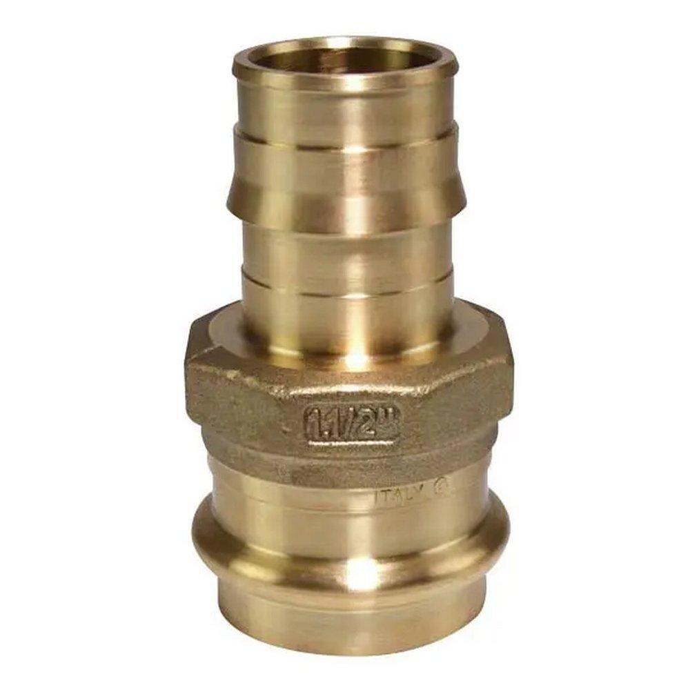 Uponor Brass PEX Expansion x Copper Press Adapter 