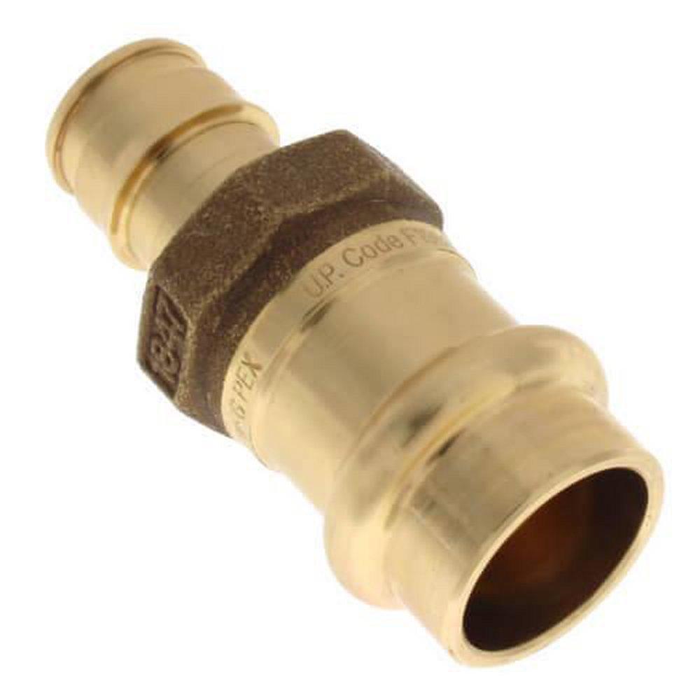 Uponor Brass PEX Expansion x Copper Press Adapter 