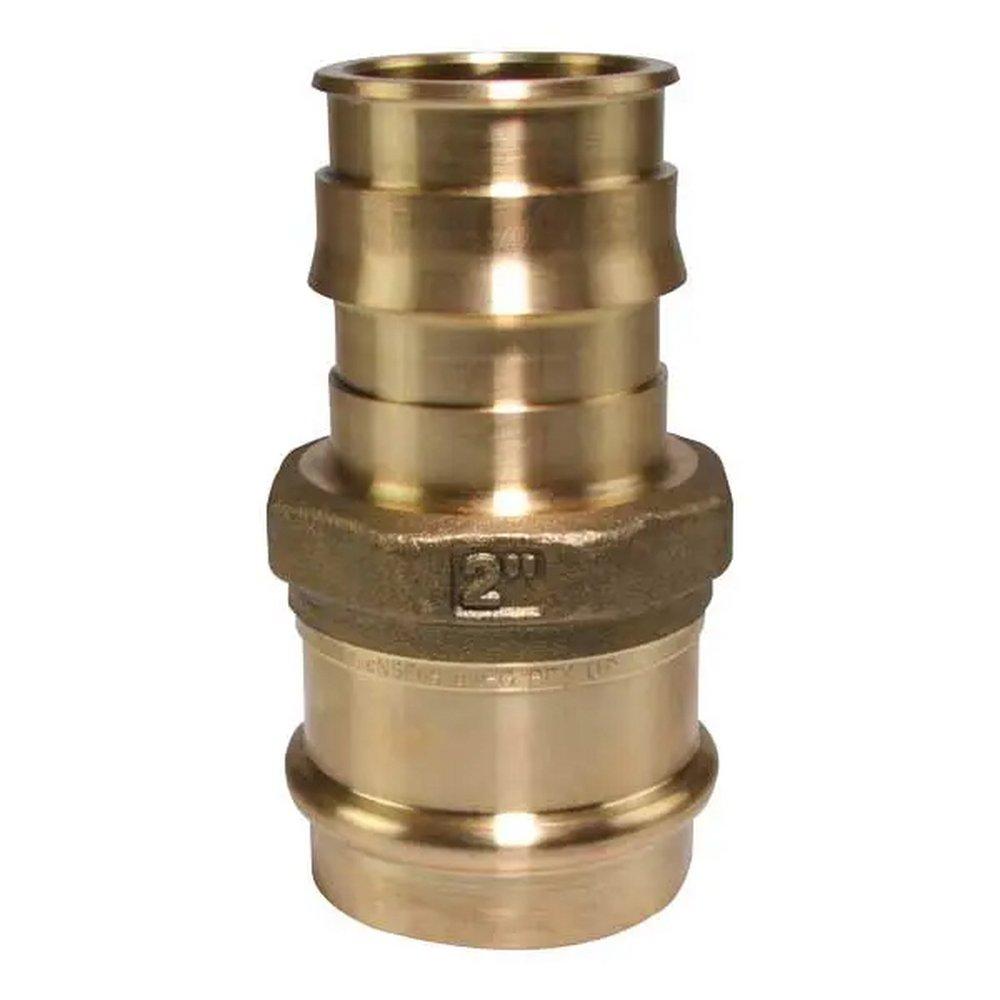 Uponor Brass PEX Expansion x Copper Press Adapter 