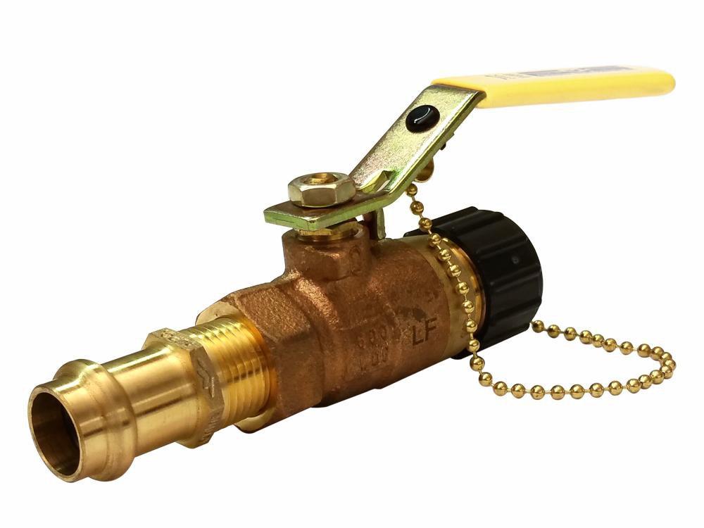 Milwaukee Valve Bronze Full Port Press x MGHT 600# Ball Valve 