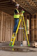 Louisville Ladder Fiberglass Ladder with 375 lb. Cross Step 