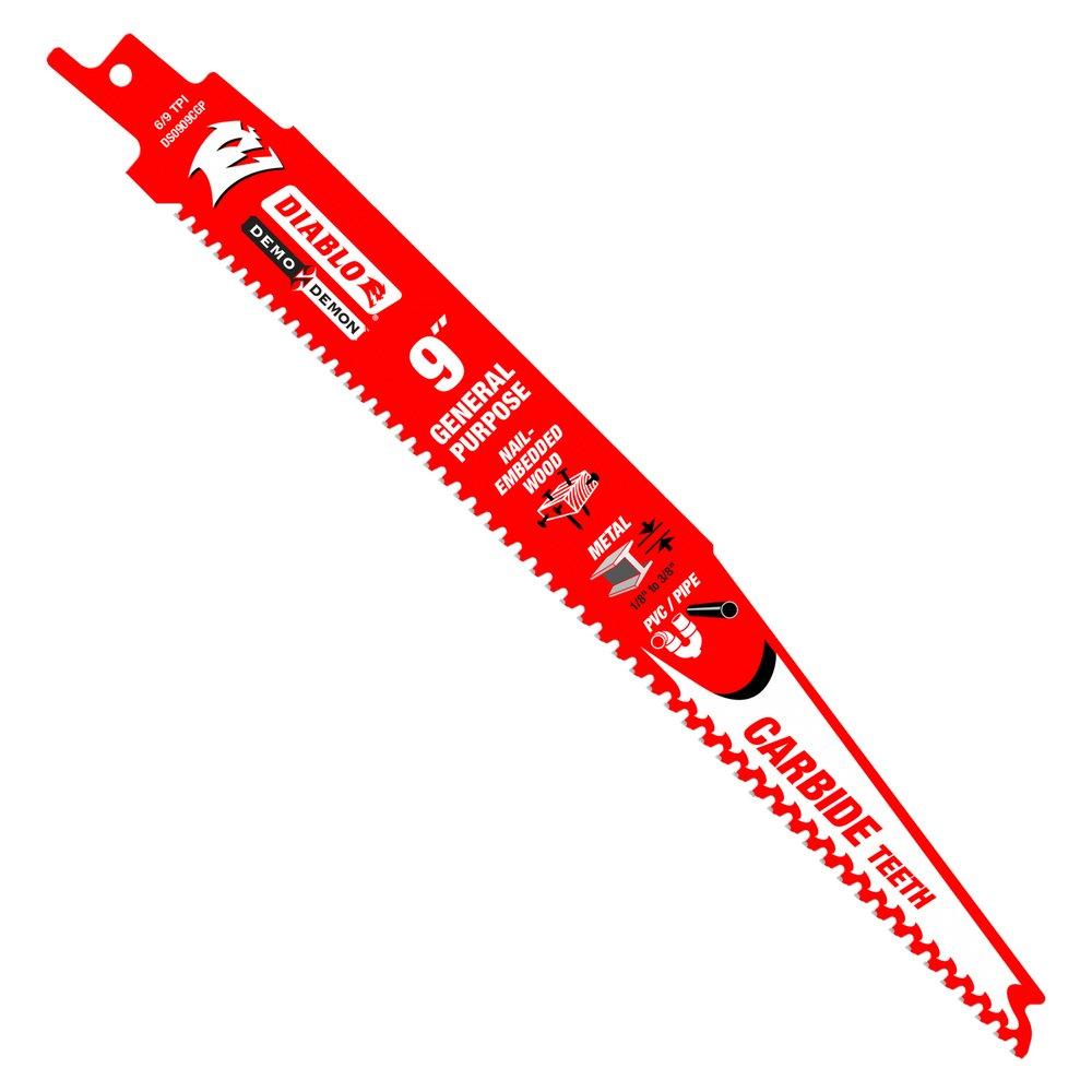 Diablo Tools Red 1/9 TPI Reciprocating Saw Blade 