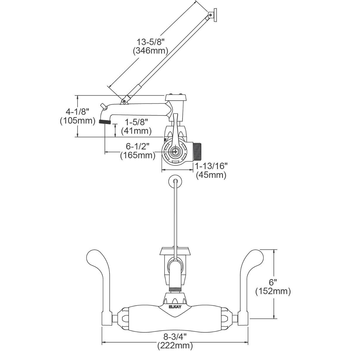 Halsey Taylor Stainless Steel 8 gph Wall Mount Bilevel Cooler 