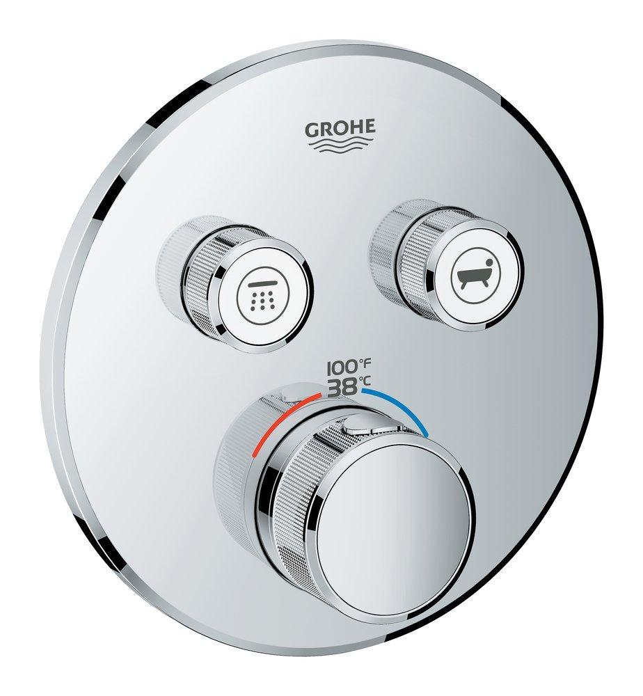 GROHE StarLight&reg; Chrome Metal Valve Trim 