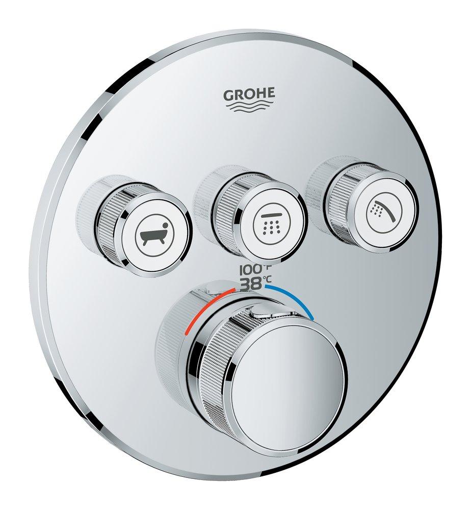 GROHE StarLight&reg; Chrome Metal Valve Trim 