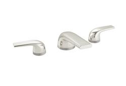 Two Handle Widespread Bathroom Sink Faucet in Platinum Nickel
