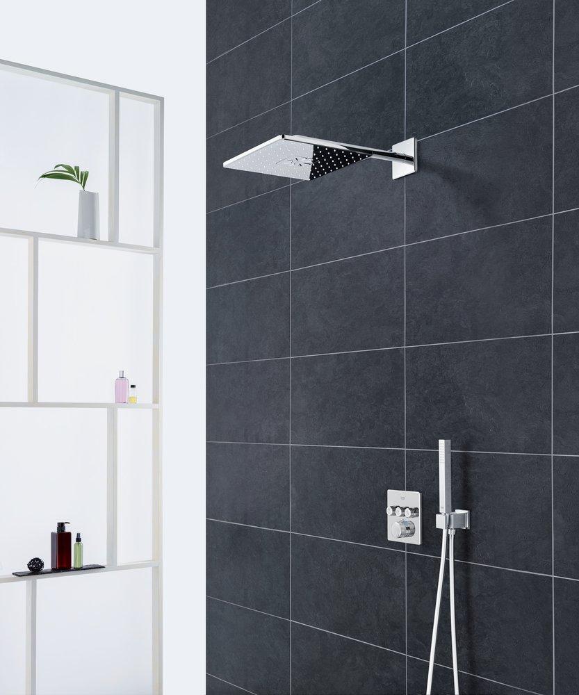 GROHE StarLight Chrome Four Handle Bathtub & Shower Faucet (Trim Only) 