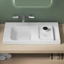 DXV Canvas White 1-Bowl Rectangle Bathroom Sink 