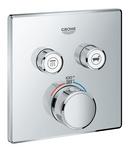 Three Handle Thermostatic Valve Trim in StarLight® Chrome