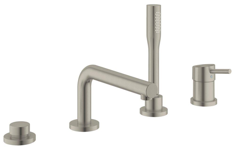 GROHE StarLight&reg; Brushed Nickel Single Handle Roman Tub Faucet 