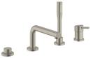 GROHE StarLight&reg; Brushed Nickel Single Handle Roman Tub Faucet 