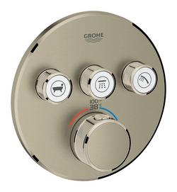 Four Handle Thermostatic Valve Trim in StarLight&reg; Brushed Nickel