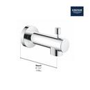 GROHE Brushed Nickel Infinity Finish&trade; Diverter Tub Spout 