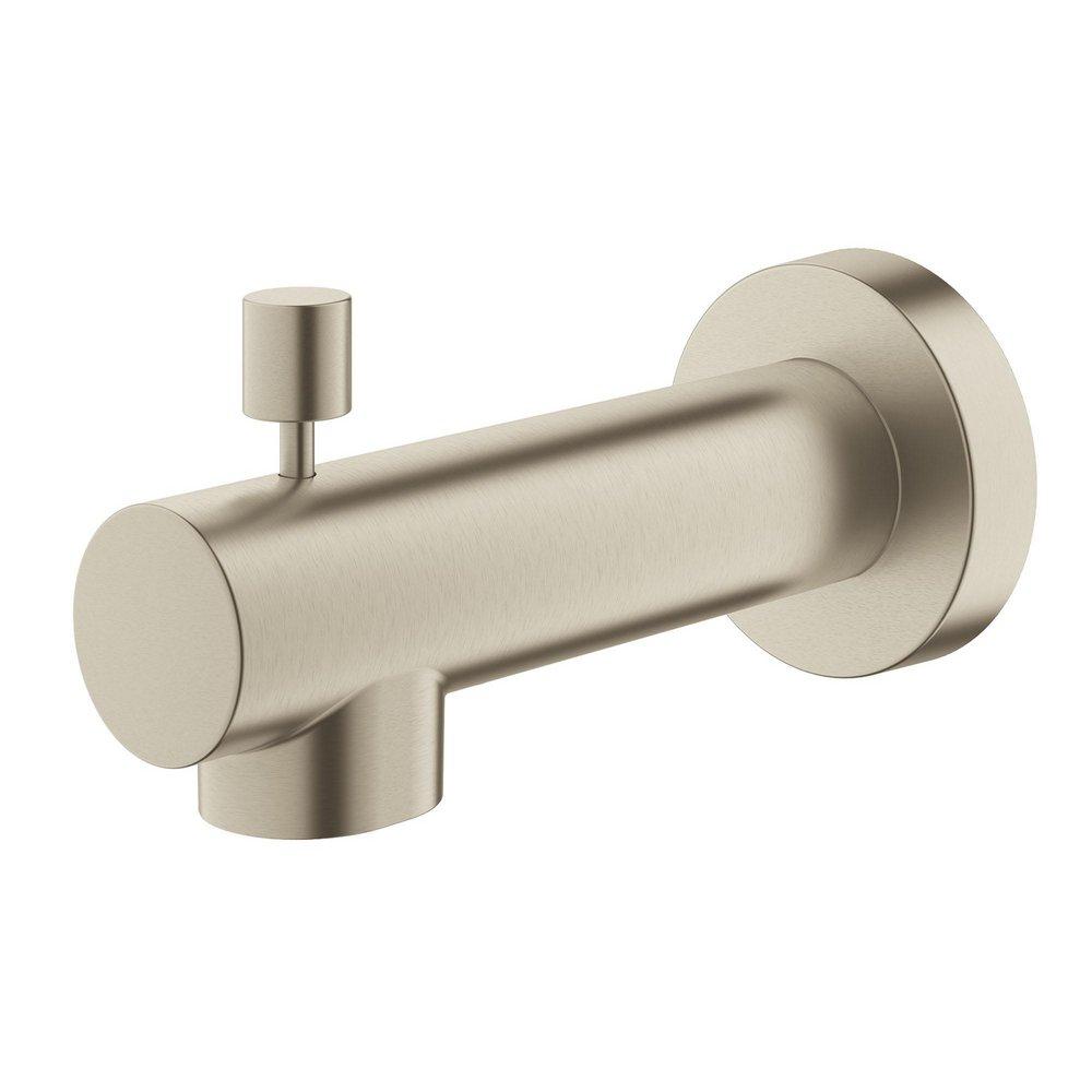 GROHE Brushed Nickel Infinity Finish Diverter Tub Spout 
