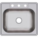 Dayton Satin 25 x 22 in. Stainless Steel Single Bowl Drop-in Kitchen Sink in Satin 