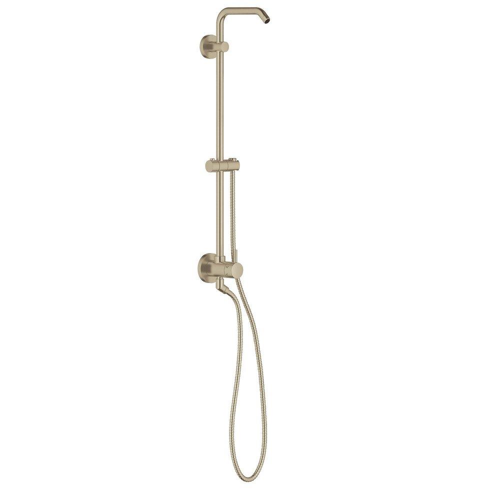 GROHE StarLight&reg; Brushed Nickel Single Handle Multi Function Shower System 