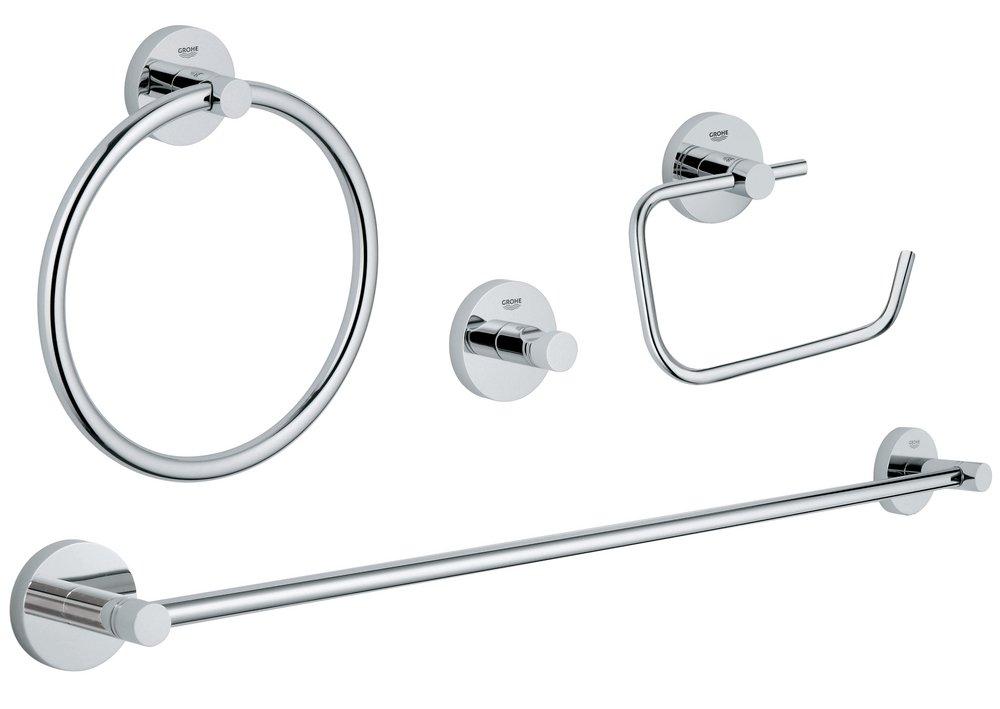 GROHE StarLight&reg; Chrome 4-in-1 Bathroom Accessories Set 