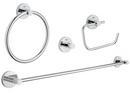 GROHE StarLight Chrome 4-in-1 Bathroom Accessories Set 