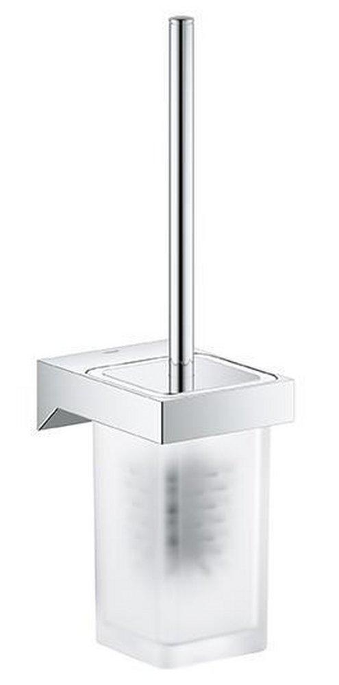 GROHE StarLight® Chrome Toilet Brush Set 