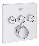 Four Handle Thermostatic Valve Trim in Moon White
